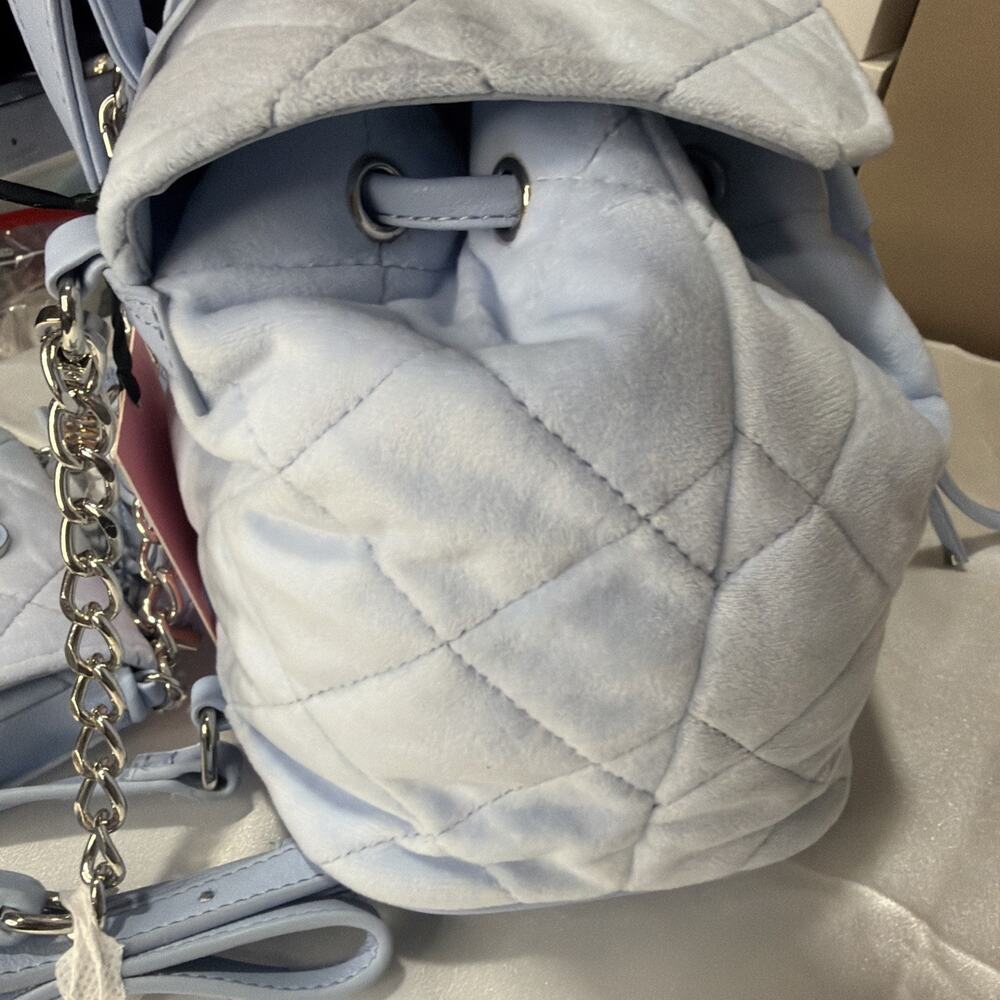 JUICY COUTURE 2IN1 Backpack NWT Baby Backpack With Coin Purse/Blue - Picture 5 of 11